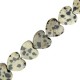 Natural stone bead Heart 10mm Greige